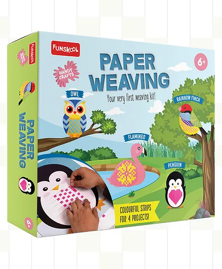 Funskool Handycrafts Make & Weave Birds Paper Weaving Kit