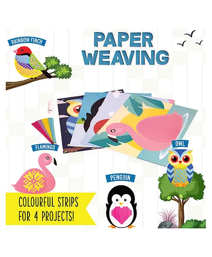 Funskool Handycrafts Make & Weave Birds Paper Weaving Kit