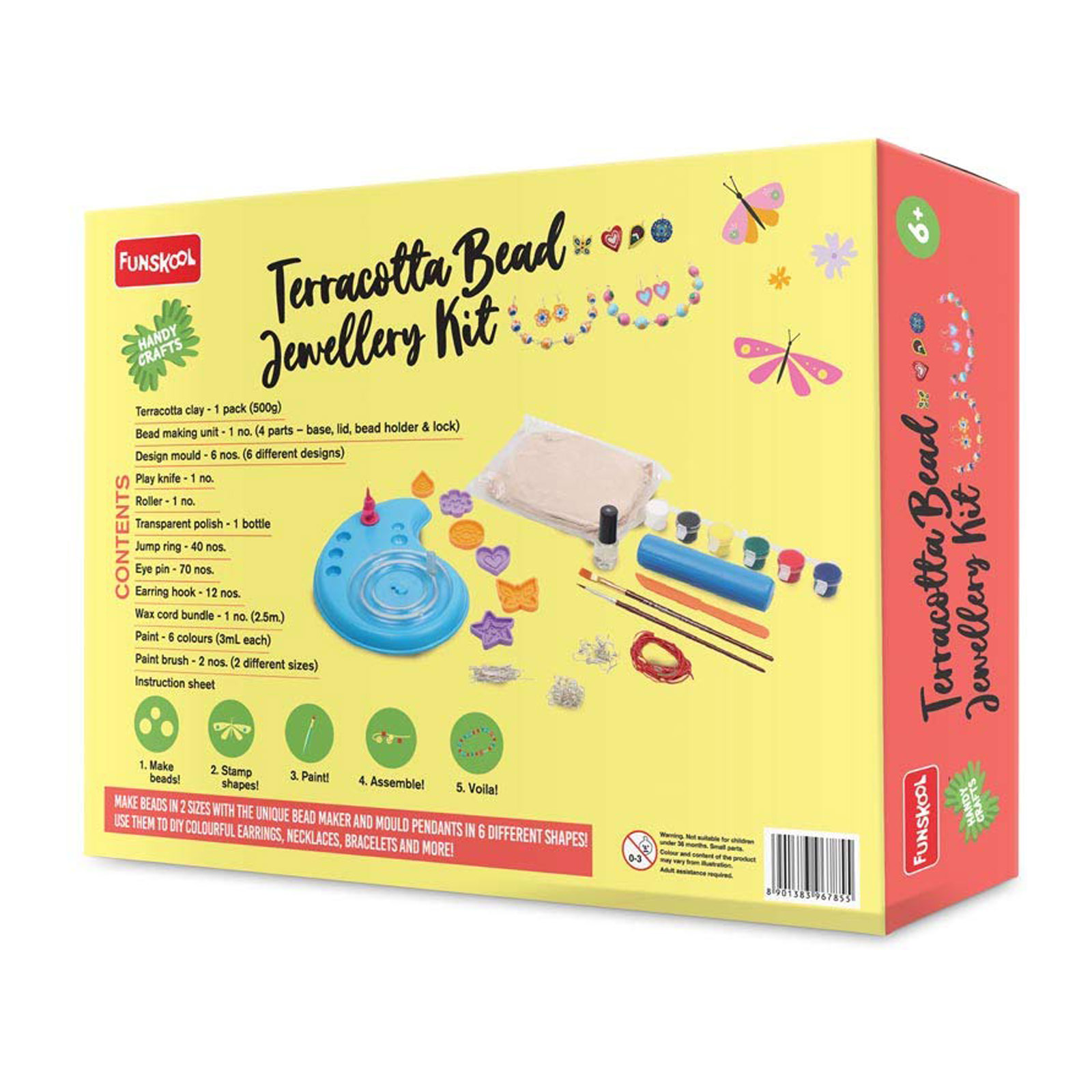 Funskool Handy Crafts Terracotta Bead Jewellery