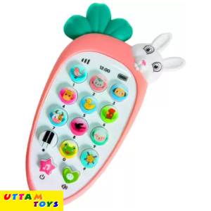 Uttam Toys Kids Musical Mobile Phone Toy with 3D Lights & Hanging Rope