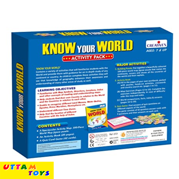 Creative Educational Know Your World - An Activity Pack Puzzle (Multi-Color)