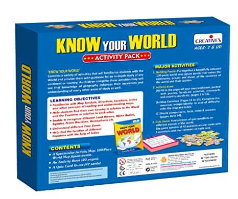 Creative Educational Know Your World - An Activity Pack Puzzle (Multi-Color)