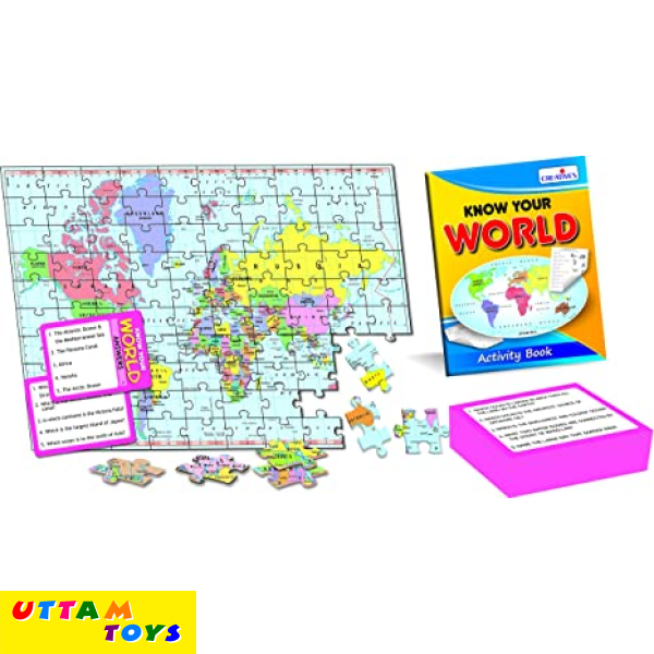 Creative Educational Know Your World - An Activity Pack Puzzle (Multi-Color)