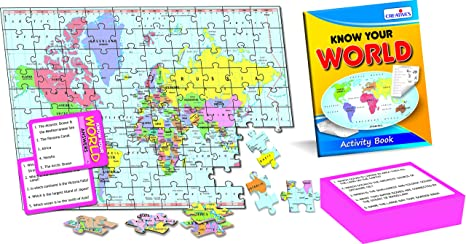 Creative Educational Know Your World - An Activity Pack Puzzle (Multi-Color)