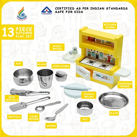 Sunny 13 Pieces Nano Foodie Kitchenware Set with Stainless Steel Utensils