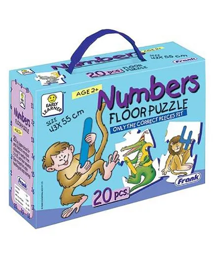 Frank Number Floor Multicolour Puzzle - 20 Pieces