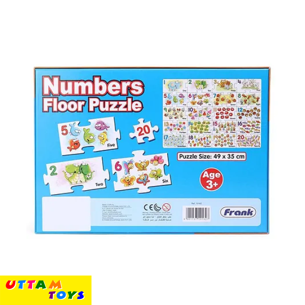 Frank Number Floor Multicolour Puzzle - 20 Pieces