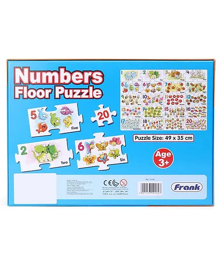 Frank Number Floor Multicolour Puzzle - 20 Pieces