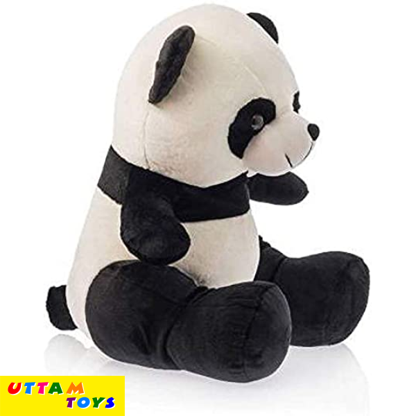 Uttam Toys Soft Lovable Huggable Cute Seating Panda (White,Black)