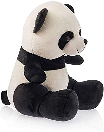 Uttam Toys Soft Lovable Huggable Cute Seating Panda (White,Black)