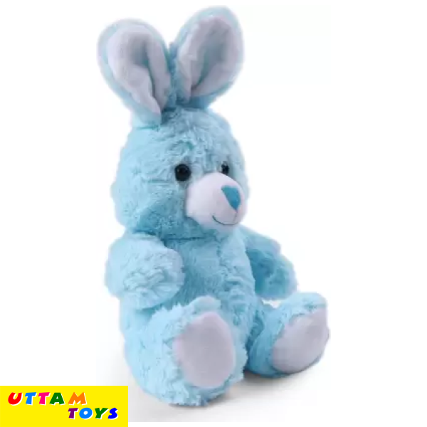 My Baby Excels Cute Smiling Rabbit Plush- Blue - 25 cm