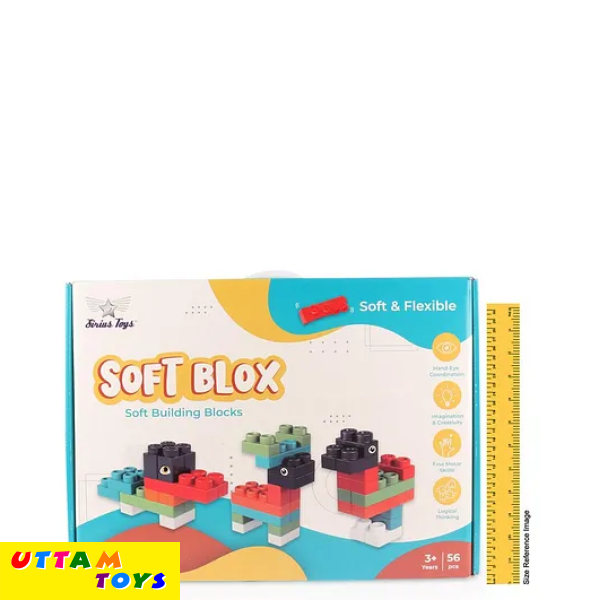 Sirius Toys Soft Building Blocks - 56 Pieces