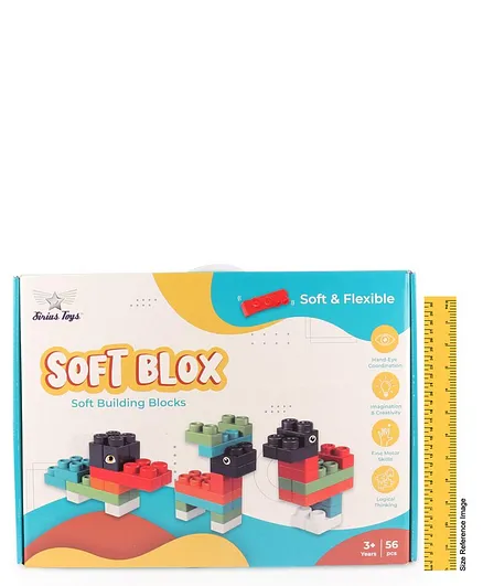 Sirius Toys Soft Building Blocks - 56 Pieces