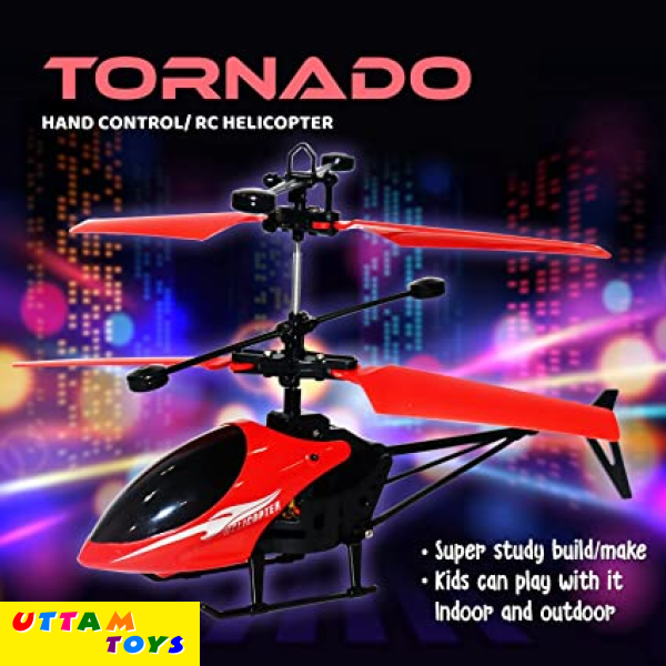 Sirius Toys Tornado Hand Sensor Remote Control Helicopter (Red)