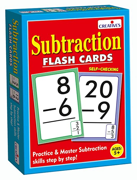 Creative Educational Subtraction - Flash Cards