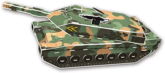 Cubic Fun Super Military Leopard Tank 3D Puzzle - 51 Pieces