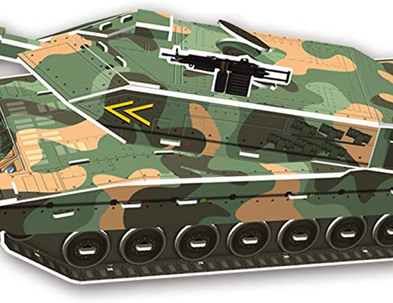 Cubic Fun Super Military Leopard Tank 3D Puzzle - 51 Pieces