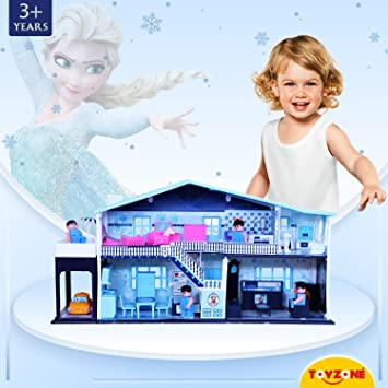 Toyzone Frozen Party Home Doll House (50pcs)