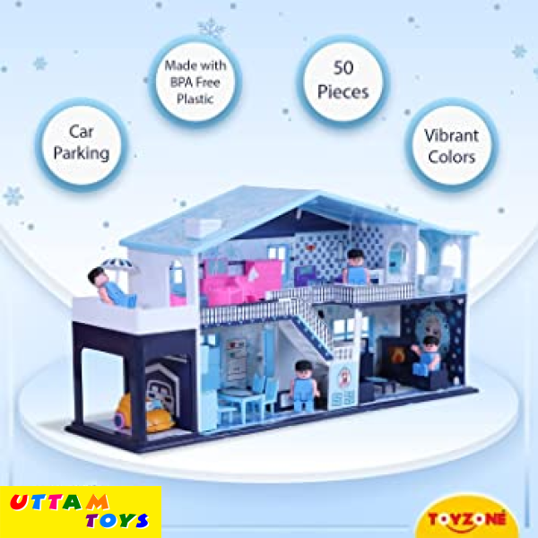 Toyzone Frozen Party Home Doll House (50pcs)