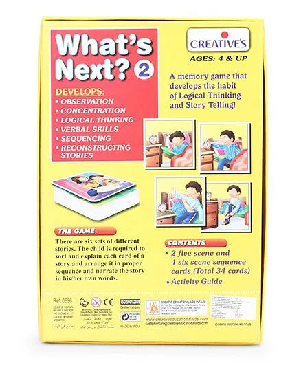 Creative's Pre School What's Next 2 - 34 Cards