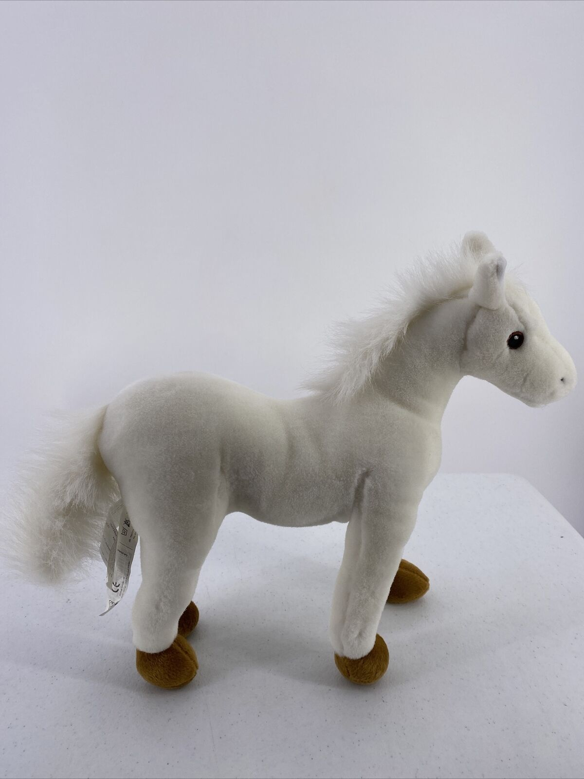 Uttam Toys White Horse Plush Animal Stuffed Toy