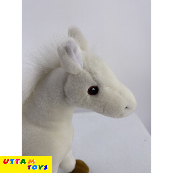 Uttam Toys White Horse Plush Animal Stuffed Toy