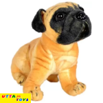 Uttam Toys Soft Toy Pug Dog - 32 cm (Brown)