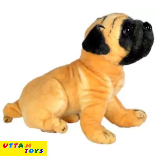 Uttam Toys Soft Toy Pug Dog - 32 cm (Brown)