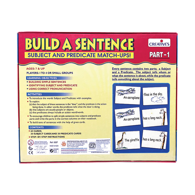 Creative's Build a Sentence Part – 1