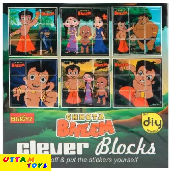 Buddyz Chhota Bheem Clever Blocks (Multicolor)