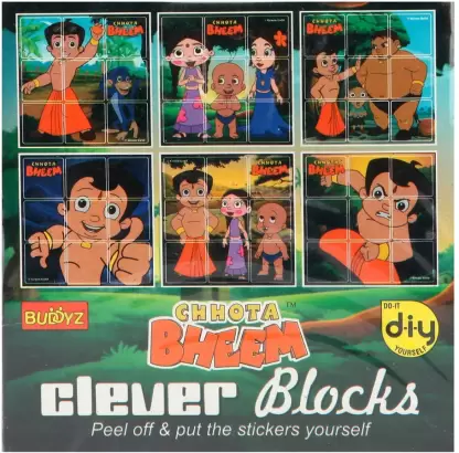 Buddyz Chhota Bheem Clever Blocks (Multicolor)