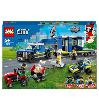 Lego City Police Mobile Command Truck Building Kit