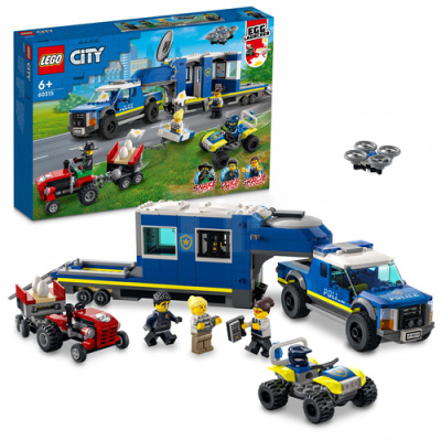 Lego City Police Mobile Command Truck Building Kit