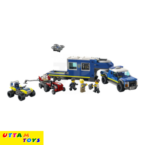 Lego City Police Mobile Command Truck Building Kit