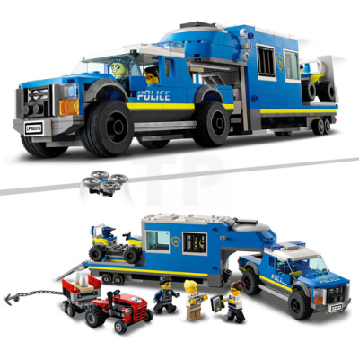 Lego City Police Mobile Command Truck Building Kit