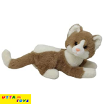 Fun Zoo Soft Plush Stuffed Cute Kitty Cat Toy for Kids Boys Girls (30 cm, Mud Brown)