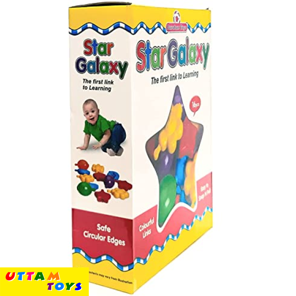 Darshan Toys Preschool Infant Links Star Galaxy for Babies Develops Color Recognition & Teaches Basic Counting Activity Toys