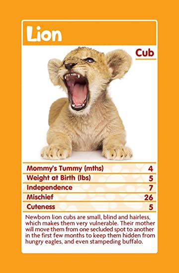 Baby Animals Top Trumps Card Game