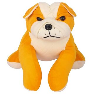 Uttam Toys Marco Supersoft Yellow Bull Dog Small Soft Toy (Big)