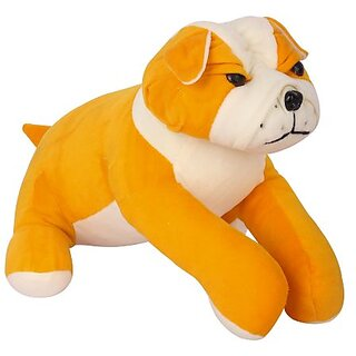 Uttam Toys Marco Supersoft Yellow Bull Dog Small Soft Toy (Big)