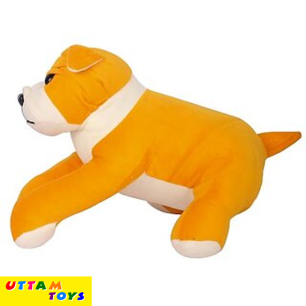 Uttam Toys Marco Supersoft Yellow Bull Dog Small Soft Toy (Big)