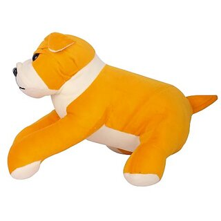 Uttam Toys Marco Supersoft Yellow Bull Dog Small Soft Toy (Big)