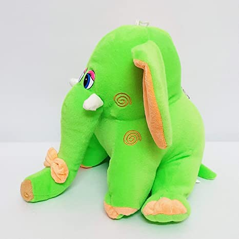 Uttam Toys Green Elephant Stuffed