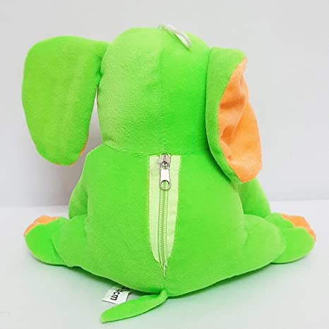 Uttam Toys Green Elephant Stuffed