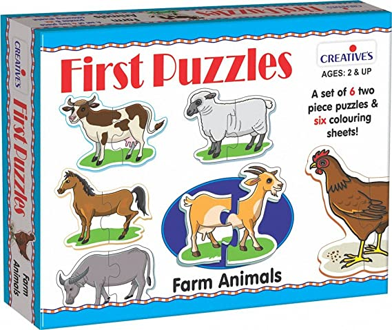 Creative's First Puzzles - Pet Animals, Multi Color