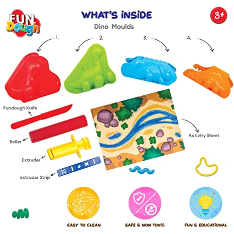 Funskool Fundough Playset Dino Ville