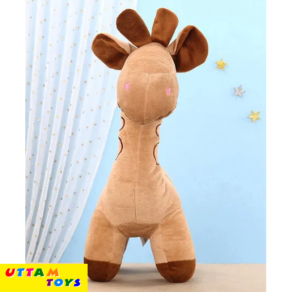 Toytales Giraffe Shaped Soft Toy Dark Brown - Height 40 cm