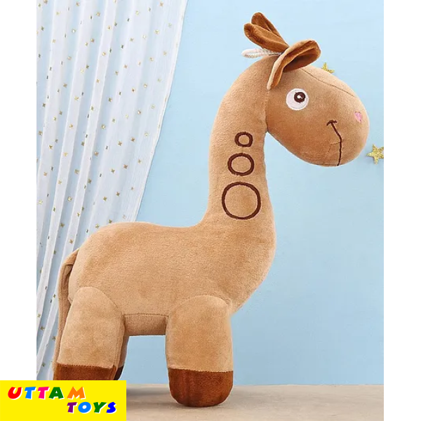 Toytales Giraffe Shaped Soft Toy Dark Brown - Height 40 cm