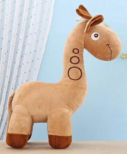 Toytales Giraffe Shaped Soft Toy Dark Brown - Height 40 cm