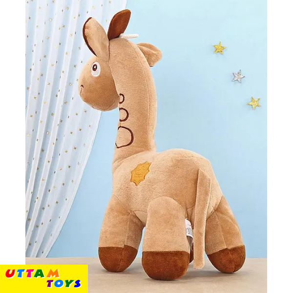 Toytales Giraffe Shaped Soft Toy Dark Brown - Height 40 cm